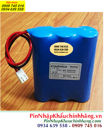 Pin sạc CADNICA 6N-3000CR, Pin sạc CADNICA 6N-3000CR (Pin sạc 7.2v C3000mAh) chính hãng